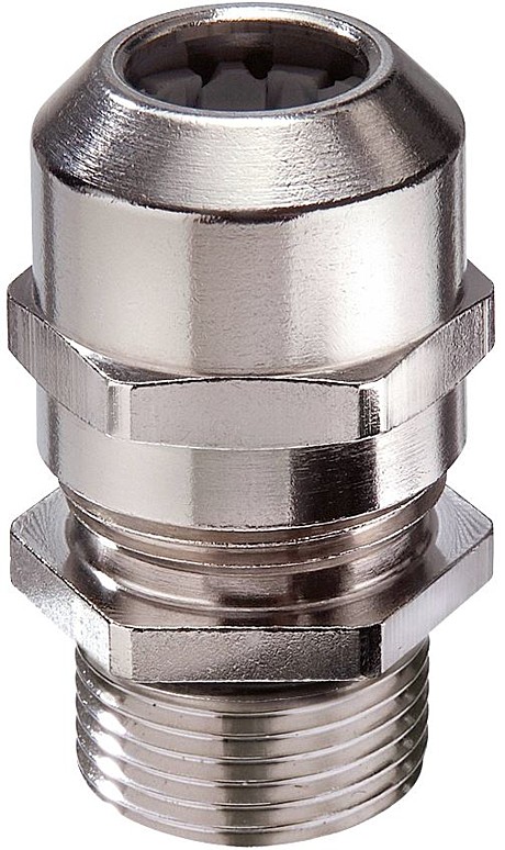 EMSKV-L 12 d3-7мм IP68/IP69 -40°C...+100°C - Никелированная латунь (50шт/уп) 