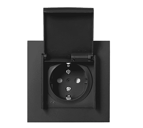 Plus enkel stikk IP44 SO Розетка судовая с заземлением, одиночная встраиваемая IP44 1511552 (4619)