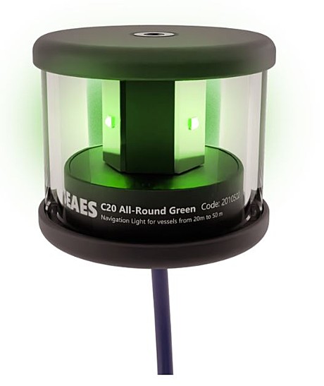 C20-X24-2H-00-C-100 All-round Green 360° Алюминиевый корпус черный, стандартное основание 2nm 1,8W