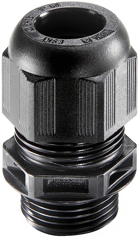 ESKV 16 BK d4,5-10мм IP68/IP69 -40°C...+100°C - Полиамид RAL 9005 Черный (50шт/уп) 