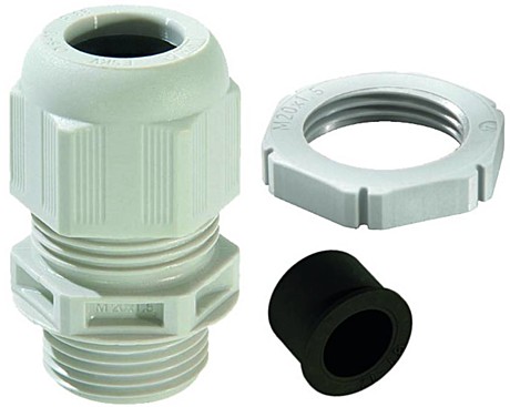 GLP20+RDE grey 20 d4-14мм IP68/IP69 -40°C...+100°C - Полиамид RAL 7035 Серый (10шт/уп) 