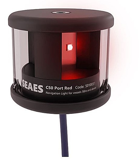 C50-P12-3A-00-C-100 Port Red 112,5° Алюминиевый корпус черный, стандартное основание 3nm 1,9W