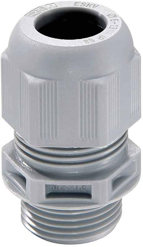 ESKV 25 SG d9-17мм IP68/IP69 -40°C...+100°C - Полиамид RAL 7001 Серый (50шт/уп) 