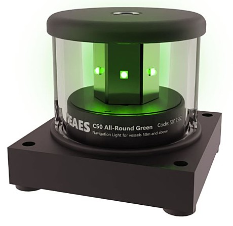 C50-X24-3H-K0-C-100 All-round Green 360° Алюминиевый корпус черный, квадратное основание 3nm 3,2W