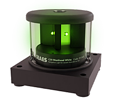 C20-O24-2H-K0-C-100 Signal Green 180° Алюминиевый корпус черный, квадратное основание 2nm 1,8W