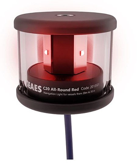 C20-X24-2A-00-C-100 All-round Red 360° Алюминиевый корпус черный, стандартное основание 2nm 1,9W