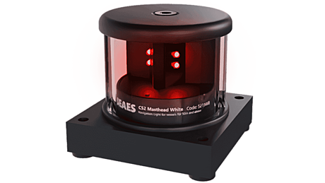 C52-O24-3A-K0-C-100 Signal double Red 180° Алюминиевый корпус черный, квадратное основание 3nm 2x2,8