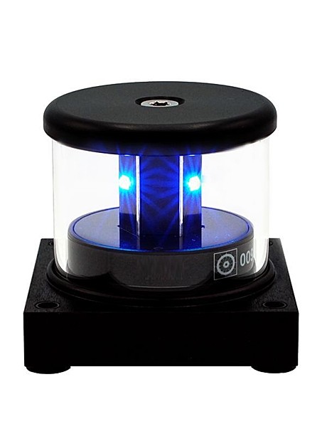 C20-X24-2C-K0-C-100 All-round Blue 360° Алюминиевый корпус черный, квадратное основание 2nm 1,8W