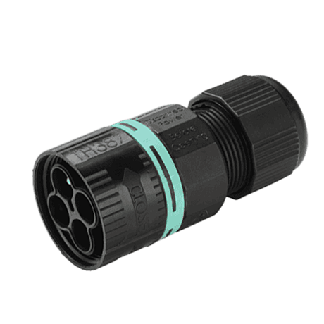Mini Plug Connector Розетка 4P 0,5-1,5mm2 17,5A 500VAC d7-12mm THB.387.A4A