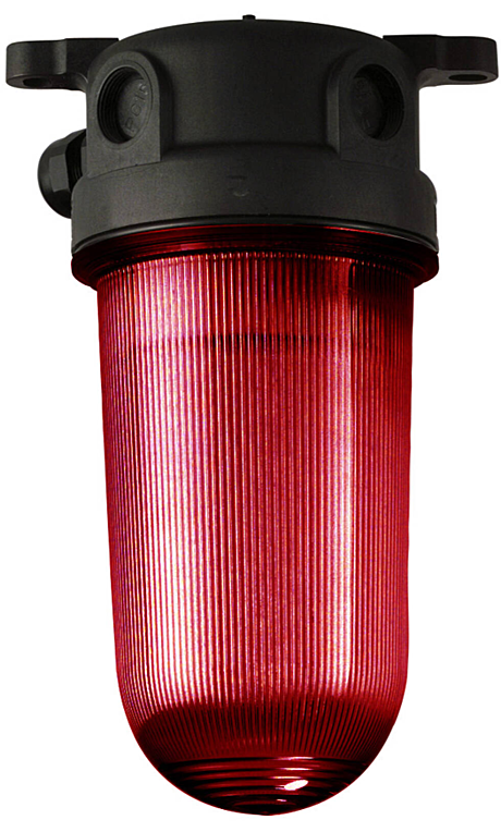 2000/E27/rd 230В max75Вт E27, IP68, -30..+45°C 2xM20, плафон PC