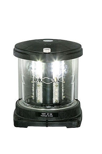 AS 580white Signal Light 9-28VDC 2.8W2nm Фонарь сигнальный круговой белый (черный корпус)