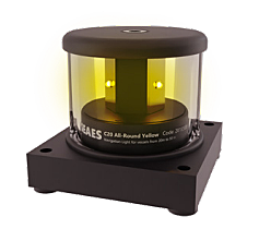 C20-X24-2E-K0-C-100 All-round Yellow 360° Алюминиевый корпус черный, квадратное основание 2nm 1,9W