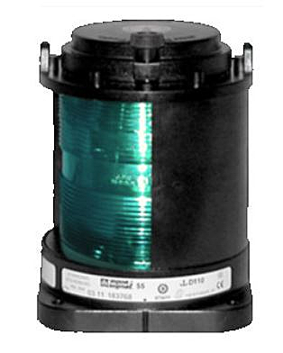 CXH1-21P Starboard Green 112,5° 2nm 25W 24VDC Черный корпус из поликарбоната