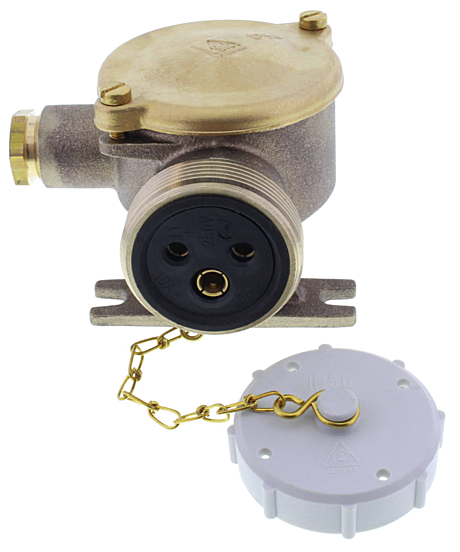1141/250V-1xZ14 16A 250V латунь IP56 -25...+45°C - M24x1,5(d12-14.5мм)