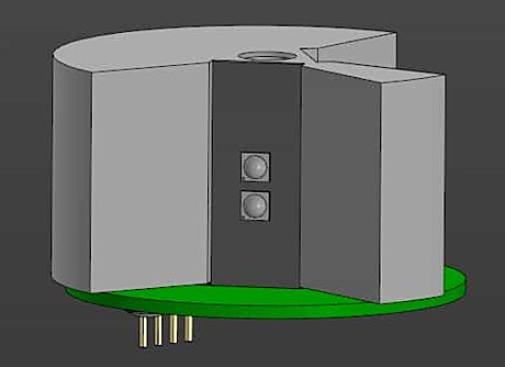 ACC_LED-light-part Port double Red 112,5° 3nm