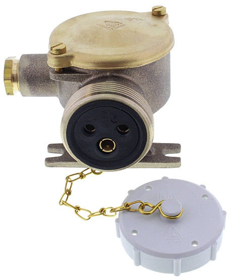 1141/250V/MS-1xZ14 16A 250V латунь IP56 -25...+45°C - M24x1,5(d12-14.5мм)